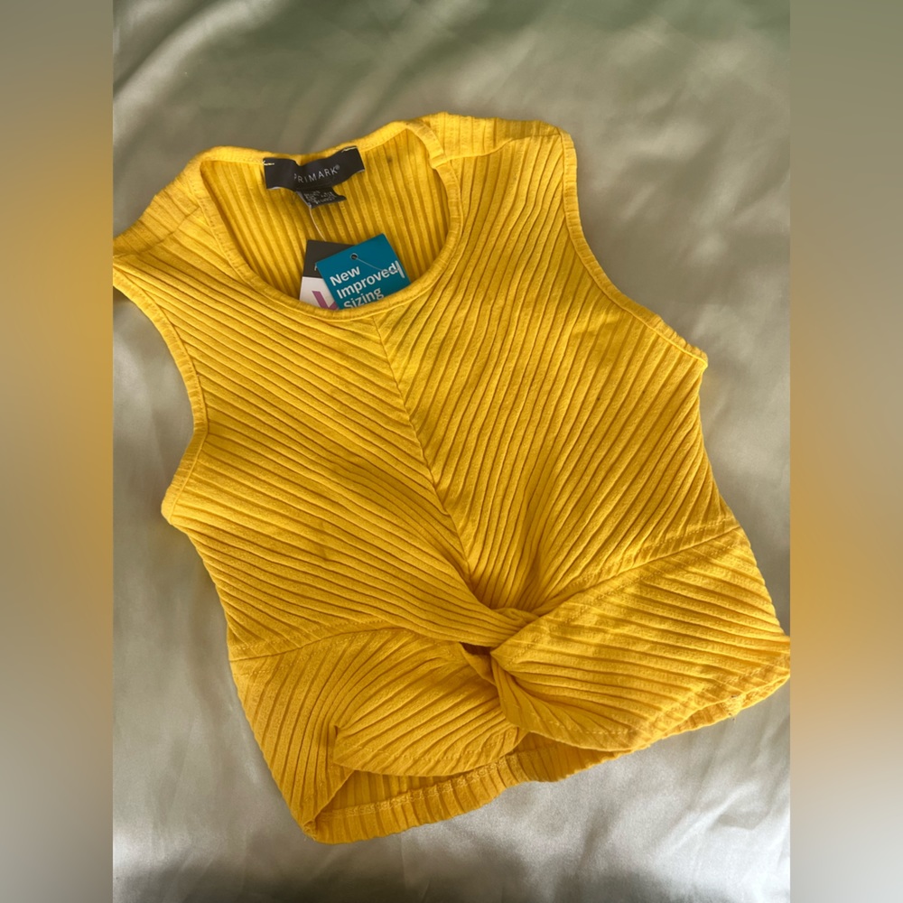Yellow primary tank top. Size XS